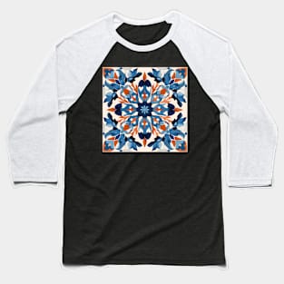 Floral Geometric Vintage Baseball T-Shirt